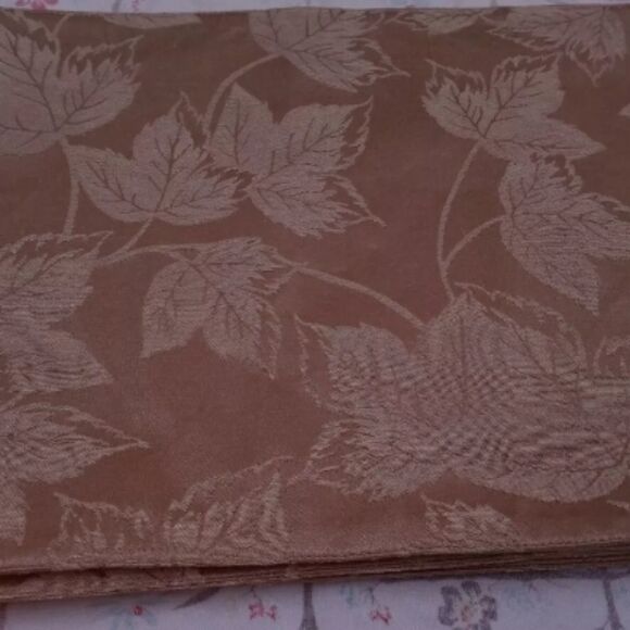 6 Harvest Season NEWAutumn Beige Leaves Print 17"×12" Washable Fabric Place Mats - Picture 3 of 6
